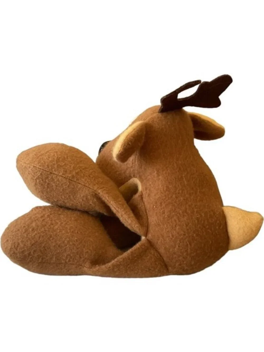 Vtg 80s Hallmark Rodney Reindeer Plush Floppy Bean Bag Toy Retro Christmas 10”